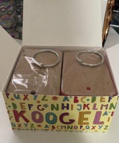 Koogel 300 Pieces 2.2 x 3.5 Inches Multicolor Kraft Paper Binder Ring Easy Flip Flash Card/Study Cards/Memo Scratch Pads/Bookmark/DIY Greeting/Index Card Stock/Note Card(50 Sheets per Set) 300 --multicolored 58 71YVOSmKEGL