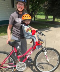 Joovy Noodle Bike Helmet for Toddlers and Kids Aged 1-9 with Adjustable-Fit Sizing Dial, Sun Visor, Pinch Guard on Chin Strap, and 14 Vents to Keep Little Ones Cool (Small, Orangie) Small 20 71YWASmEr3L