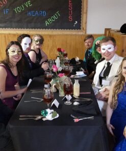 Gee Di Moda Rectangle Tablecloth - 60 x 126 Inch Black Table Cloth for 8 Foot Rectangle Table - Heavy Duty Washable Fabric - for 8 Ft Buffet Table, Holiday Party, Dinner, Wedding & Baby Shower 60 x 126 inch Rectangle 32 71YWYHVmBL