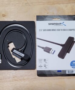 SABRENT USB 3.0 to SSD / 2.5 Inch SATA I/II/III Hard Drive Adapter (EC-SSHD) 2.5" SSD/SATA Adapter 31 71YXDrhJ3PL