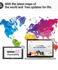 XGODY 9 inch Truck GPS Navigation for Car Big Screen for Truck Drivers Navigation Bluetooth AV-in 3D & 2D Maps with Alarm Lifetime Map Updates 11 71YYIzPFDGL