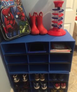 Bankers Box Classroom 9 Compartment Cubby Storage 16"H x 28 1/4"W x 13"D (3380701) , Blue 35 71YYgvlQ2eL