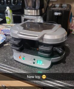 Hamilton Beach Dual Breakfast Sandwich Maker with Timer, Silver (25490A) 41 71YZ19nvNaL