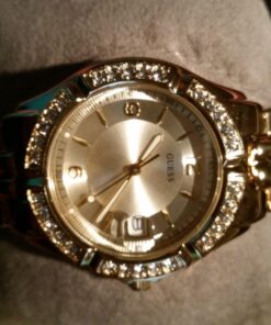 GUESS Bracelet Watch with Date Feature Gold Tone/Champagne/Gold Tone 47 71YZTh4uhBL