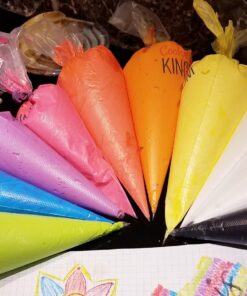 Cookie Cutter Kingdom, 12 inch 100 count Tipless Piping Bags Disposable Piping Bags for Piping Icing, Cake Decorating, Pastries and More - 12 inch - 100 Pack 12 inch (100 Pack) 17 71YZjM1IwpL