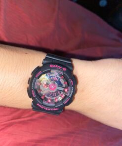 Casio Women's BA-111-1ACR Baby-G Analog-Digital Display Quartz Black Watch 27 71YZwWdY3eL