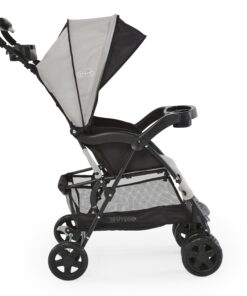 Kolcraft Cloud Plus Lightweight Easy Fold Compact Toddler Stroller and Baby Stroller for Travel, Large Storage Basket, Multi-Position Recline, Convenient One-hand Fold, 13 lbs - Slate Gray Slate Grey (Wheel Color May Vary) 21 71YaCYpNFrL