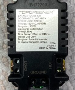 TOPGREENER Motion Sensor Switch, PIR Sensor Light Switch, Occupancy & Vacancy Modes, No Neutral Wire Required, Operable Without Ground Wire, 1.25A, 150W Dimmable LED, Single Pole, TDOS5-KM-GD, Gold 1 Pack 23 71Yb28W5PL