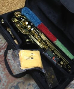 Mendini By Cecilio Eb Alto Saxophone - Case, Tuner, Mouthpiece, 10 Reeds, Pocketbook- Black & Gold E Flat Musical Instruments 45 71YbfGEc8gL