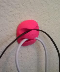 iGotTech Cable Clips and Cord Management System 6 Pack of Dual Slotted Adhesive Desktop Cable Organizers | Phone & Computer Wire Holder (Multicolor) Multicolored 56 71Ydsdp2JGL 1