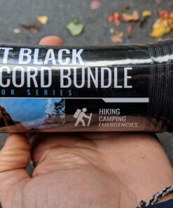 SE Survivor Series 7-Strand 550 Black Paracord, 100' - PC100BK55 19 71Ye3fV7pnL