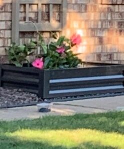 Greenes Fence Antique Iron Powder-Coated Metal Raised Garden Bed Planter 24" W x 48" L 10" High 28 71YeEfdfz2L