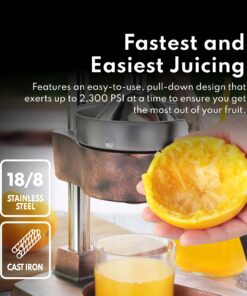 New Star Foodservice 46878 Commercial Citrus Juicer, Enameled Black 44 71Yegqv6L