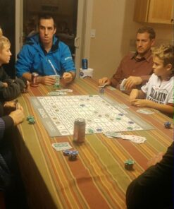 Jax Giant (aka Jumbo) SEQUENCE Game - Box Edition with Cushioned Mat, Cards and Chips, Package Colors May Vary , Blue JUMBO BOX Standard Packaging 20 71YfTDs400L