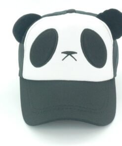 Alternative view of Oidon Panda Pattern Cartoon Cotton Baseball Hats Caps Child 49-56cm 19.3-22.0inch Black