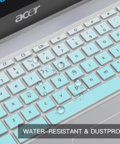 Keyboard Cover for Acer Chromebook Spin 11 311 CP311 C738T 511/Chromebook Spin 512 12"/Chromebook Spin 713 CP713 13.5/Chromebook CB3 CB5 11.6/Chromebook 14 CB3 CP5/Chromebook 15 CB5-571 CB3-531/532 Gradual Mint Green 15 71YgFZnvy1L