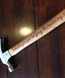 Father's Day Gift Thank You for Helping Me Build My Life DIY Gift Engraved Wood Handle Steel Hammer 24 71YhQV4msNL