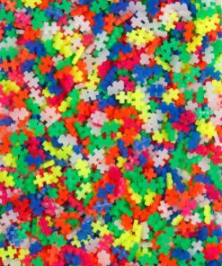PLUS PLUS - Open Play Set - 600 Piece - Neon Color Mix, Construction Building Stem Toy, Interlocking Mini Puzzle Blocks for Kids Single 30 71YiWwwLyiL
