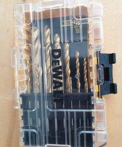 DEWALT Drill Bit Set, 14-Piece, 135 Degree Split Point, Titanium Nitride Coated, For Plastic, Wood and Metal (DW1354) 14-Piece Drill Bit Set Screwdriver Bit Set 23 71Yin12ArFL
