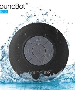 SoundBot SB510 HD Water Resistant Bluetooth Shower Speaker, Handsfree Portable Speakerphone with Built-in Mic, 6hrs of Playtime, Control Buttons and Dedicated Suction Cup for Showers (Black) Black 26 71YjAKPDfYL