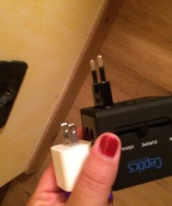 Ceptics Universal Travel Adapter Plug World Power W/ 4 USB Ports - Charge Cell Phones, Smart Watches, iPhones - For International Europe, China, UK, UAE, Australia - Type A, C, G, I 1 Pack World Adapter W/USB 44 71YjlI6m4zL