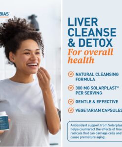 Dr. Tobias Liver 21 Day Cleanse, Herbal Liver Detox Cleanse with Solarplast, Artichoke Extract, Milk Thistle & Dandelion Extract, for Liver Cleanse & Detox, 63 Vegetable Capsules (3 Daily) (63 Count) 63 Count (Pack of 1) 17 71YlRRnQohL
