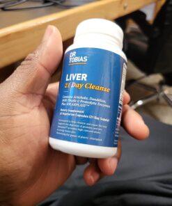 Dr. Tobias Liver 21 Day Cleanse, Herbal Liver Detox Cleanse with Solarplast, Artichoke Extract, Milk Thistle & Dandelion Extract, for Liver Cleanse & Detox, 63 Vegetable Capsules (3 Daily) (63 Count) 63 Count (Pack of 1) 21 71YlULKuexL