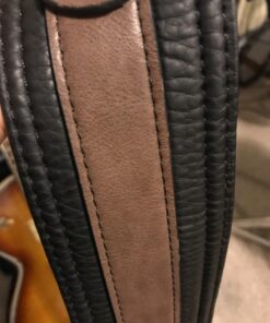 Walker & Williams G-514 Cognac Brown Multi Layer Handmade Guitar Strap with Padded Glove Leather Back For Acoustic, Electric, And Bass Guitars 13 71YleJK8gnL