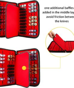 Alternative view of Pocket Knife Storage Case, Folding Knife Pouch Carrier Holder,40 Slots Small Knife Carrying Cases,Versatile Knife Collection For Survival, Tactical, Outdoor, EDC Mini Knife