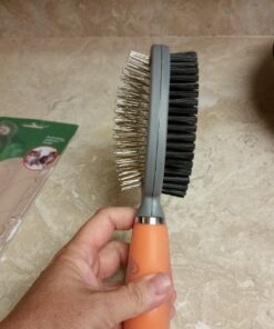 Professional Double Sided Pin & Bristle Brush for Dogs & Cats by GoPets Grooming Comb Cleans Pets Shedding & Dirt for Short Medium or Long Hair 64 71YngJK0IL
