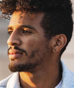 Jstyle Stainless Steel Black Stud Earrings for Men Women 20G Cubic Zirconia Black Earrings Studs for Sensitive Ears Hypoallergenic CZ Surgical Steel Earrings Pierced 3-8mm 3.0 Millimeters 14 71YpzcNSLjL