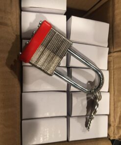 Lion Locks 12 Keyed-Alike Padlocks w/ 2” Long Shackle, 24 Keys, Hardened Steel Case, Pick Resistant Brass Pin Cylinder (12-Pack) for Hasp Latch, Shed, Fence, Gate Chain, Cable, Locker Lock, Gym Door 12PACK Long Shackle 25 71YqDhlTJL