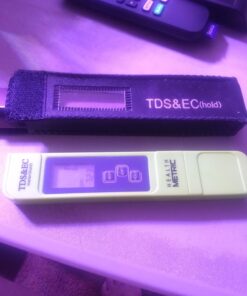 Professional TDS ppm Conductivity Meter - Quick and Easy EC TDS and Temperature Test Pen | 0-9999 ppm with ± 2% Accuracy | Perfect 3-in-1 Tester For Ro Water Aquarium Hydroponics Coffee Pool etc. White 38 71YqTvEwQZL