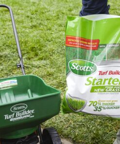 Scotts Turf Builder Starter Fertilizer for New Grass, Use When Planting Seed, 5,000 sq. ft., 15 lbs. Standard 5,000 sq. ft. 33 71Yqo8KjRxL