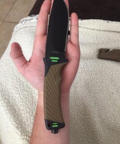 StatGear Surviv-All Fixed-Blade Bowie Knife with Sheath, Firestarter, Sharpener & Cord Cutter for Hunting Camping Outdoors Hiking EDC 29 71YrK94NsYL