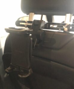 Macally Car Headrest Tablet Holder, Adjustable iPad Car Mount for Kids in Backseat, Compatible with Devices Such as iPad Pro Air Mini, Galaxy Tabs, And 7" to 10" Tablets and Cell Phones - Black 65 71YrQu z8ML