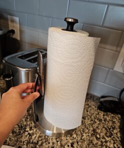 OXO Good Grips SimplyTear Paper Towel Holder - Stainless Steel (Silver & Black) 43 71YrUMkHWyL 2