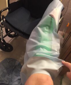 Brownmed - Seal-Tight Freedom Cast & Bandage Protector - Shower Cast Cover for Legs - Waterproof Shower Protector - Leg Cast Bag for Shower & Swimming - Adult Leg 60 71YsXEKduJL