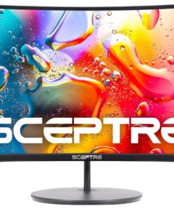 Sceptre Curved 24-inch Gaming Monitor 1080p R1500 98% sRGB HDMI x2 VGA Build-in Speakers, VESA Wall Mount Machine Black (C248W-1920RN Series) 26 71YsgB8ywOL
