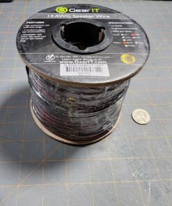 14AWG Speaker Wire, GearIT Pro Series 14 AWG Gauge Speaker Wire Cable (100 Feet / 30.48 Meters) Great Use for Home Theater Speakers and Car Speakers Black 100 Feet 38 71YtLrqQRTL