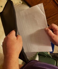 ENGPOW Fireproof File Folder Fireproof Fire and Water Resistant Money Document Bag with A4 Size 13 Pockets Zipper Closure Non-Itchy Silicone Coated Portable Filing Organizer Pouch(14.3" x 9.8") Black,13 Pockets 38 71YuOeLW4HL