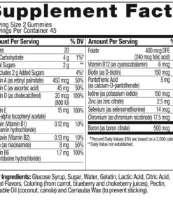 OLLY Women's Multivitamin Gummy, Overall Health and Immune Support, Vitamins A, D, C, E, Biotin, Folic Acid, Adult Chewable Vitamin, Berry, 45 Day Supply - 90 Count (Pack of 1) Gummies 28 71YuPh5zp3L