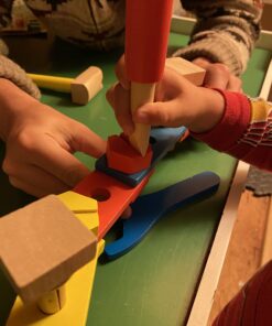 Melissa & Doug Take-Along Tool Kit Wooden Construction Toy (24 pcs), Multicolor, 10.0 x 5.55 x 4.75 30 71YuVIGt1sL