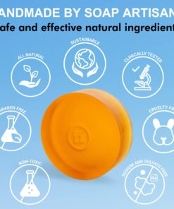 Mirai Clinical - Persimmon Soap Bar for Body 100g - Persimmon Soap - Japanese Body Odor Soap - Purifying and Deodorizing Natural Chemical-Free - Helps Eliminate Nonenal Soap Bar for Men & Women 3.52 Ounce (Pack of 1) 26 71YuZQ3GtuL 1