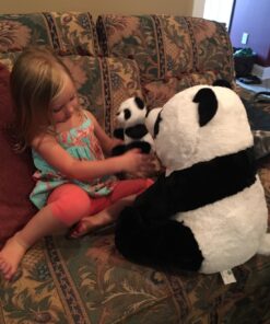 Mother and Baby Panda Plush Set | Super Soft Panda Stuffed Animal | Cute Plushies for Kids' Bedroom | 18-in Stuffed Animals for Girls & Boys | Panda Bear Stuffed Animal Toys by Exceptional Home 39 71Yv1hgCi2L