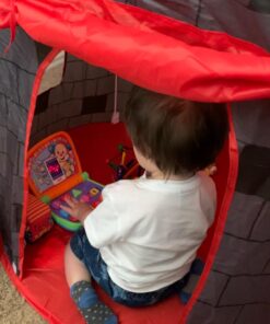 Kiddey Knight's Castle Kids Play Tent -Indoor & Outdoor Children's Playhouse - Durable & Portable with Free Carrying Bag – “Bonus” Shield and Sword Set - Makes for Boys & Girls Knights Tent 49 71YvoUgCg8L 2