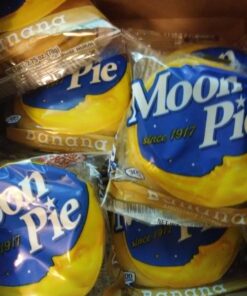 MoonPie Double Decker Banana Marshmallow Sandwich - 2oz, 12Count Box ( 72Count Total) | Double Layer Banana Covered Graham Cracker & Marshmallow Pie, 2.06 Pound (Pack of 6) 26 71Yw9nK8lkL