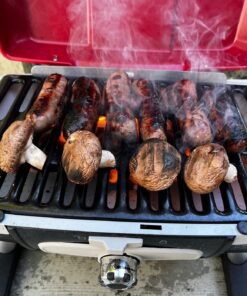 Cuisinart CGG-180T Petit Gourmet Portable Tabletop Propane Gas Grill, Red 17.6 x 18.6 x 11.8-Inch Petit Gourmet Tabletop Gas Grill, Red 47 71YwUwBg6eL