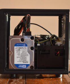 Thermaltake Core V1 SPCC Mini ITX Cube Gaming Computer Case Chassis, Interchangeable Side Panels, Black Edition, CA-1B8-00S1WN-00 146 71YwgWfQeL