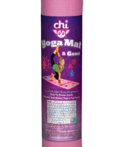 Chi Universe, Yoga Mat & Game, Kids, Tween, Adult sizes + Free App and How-To Poster, Fun Activities - Follow the Symbols, Aligns the Body - Easy to Learn for All Levels, Phresh Chi Mat for Yoga, Fitness, Exercise, Meditation, Wellness Adult/Tween Pink 10 71YwyFnltL